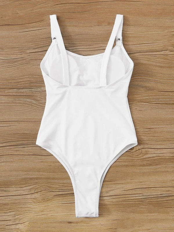 buckle one piece swimsuit