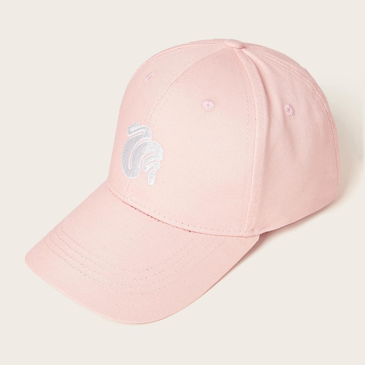 

Cartoon Embroidery Baseball Cap, Pink
