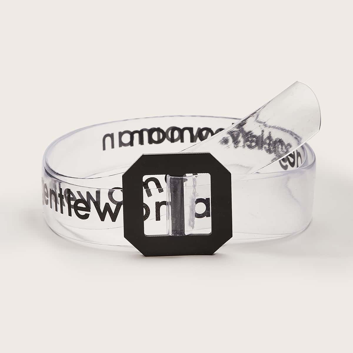 

Guys Letter Graphic Transparent Belt