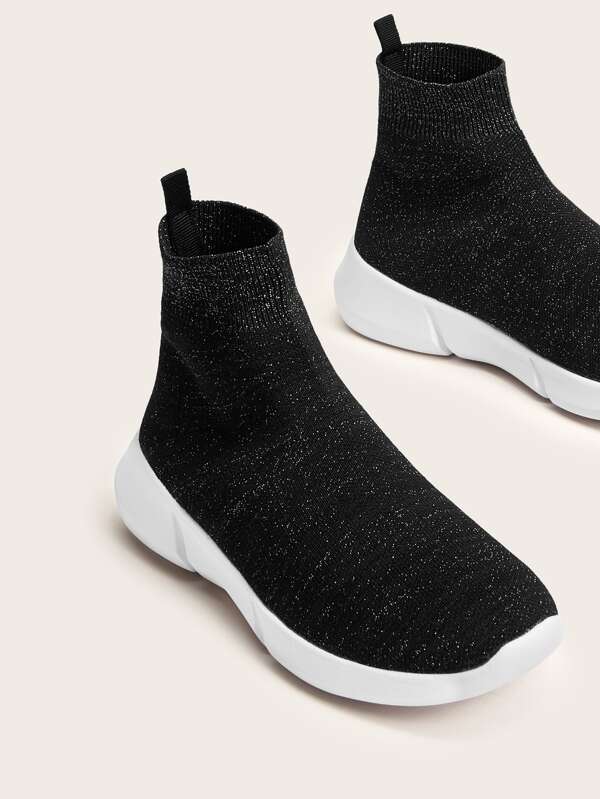 Zapatillas Slip On De Arriba Alta Negro Shein Zapatillas Slip On De Arriba Alta Negro Shein