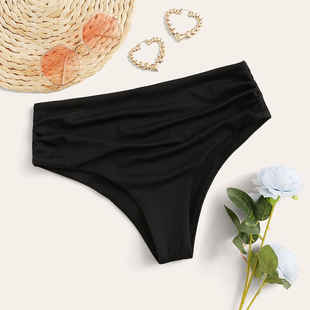 

Rib Bikini Panty, Black