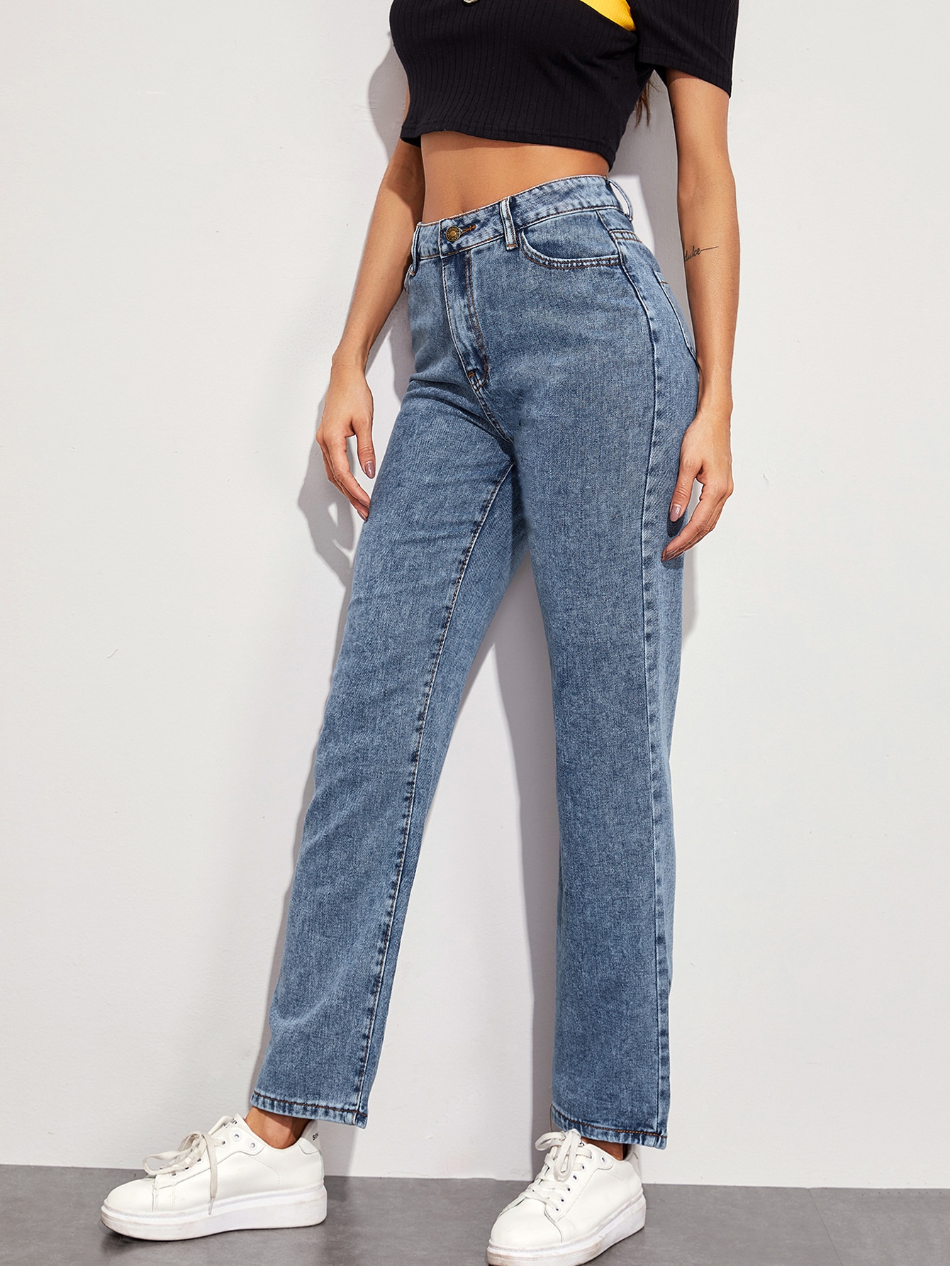 High Rise Mom Jeans | SHEIN