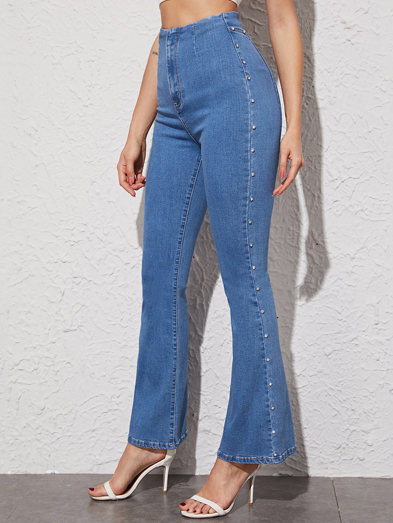 rhinestone flare pants