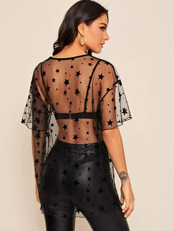 shein sheer top