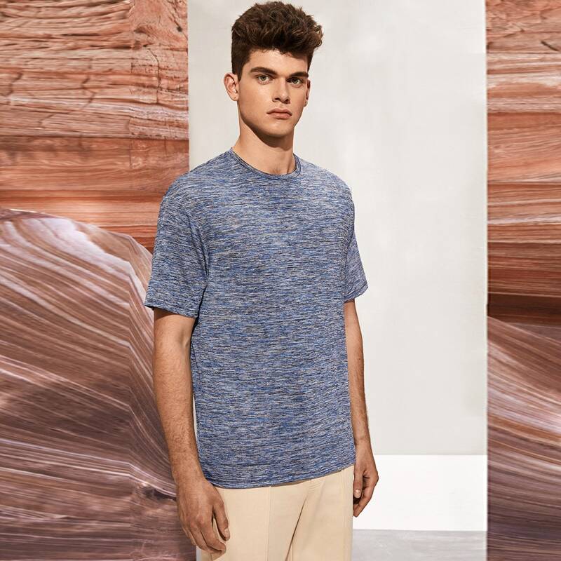 

Guys Space Dye Tee, Blue