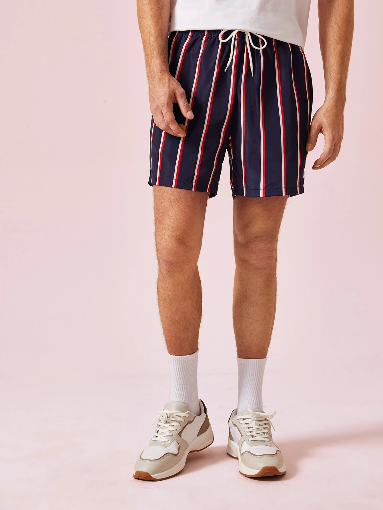 mens shorts drawstring waist