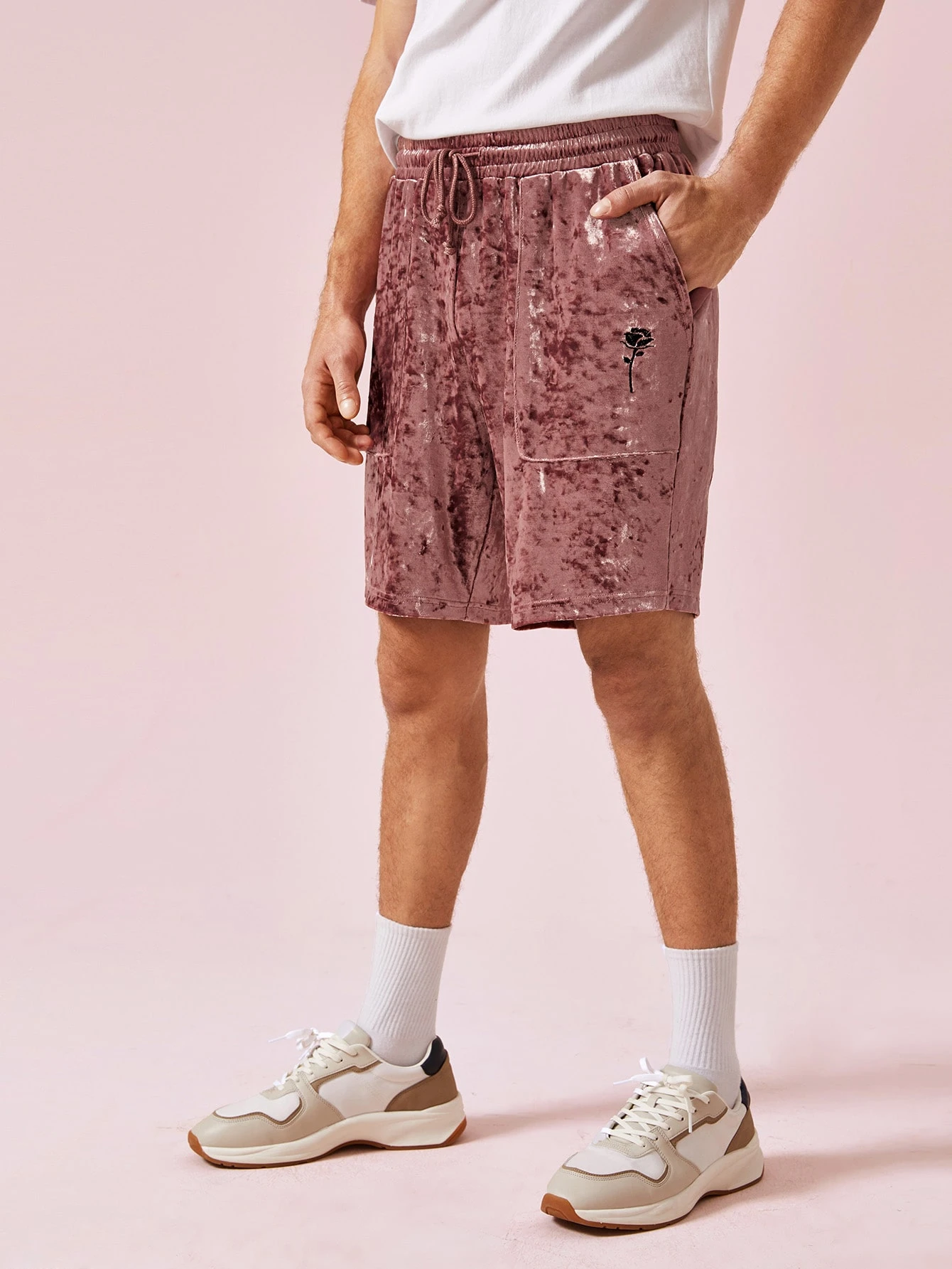 Mens velvet shorts Clearance