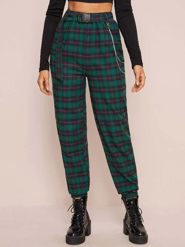 tartan cargo pants