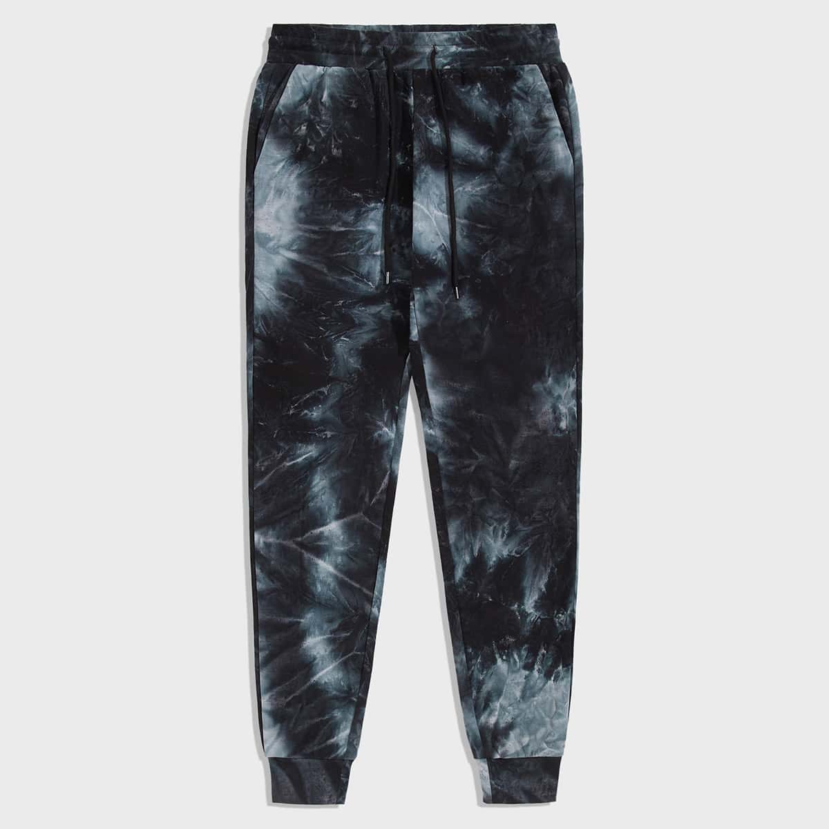

Guys Drawstring Waist Tie Dye Sweatpants, Multicolor
