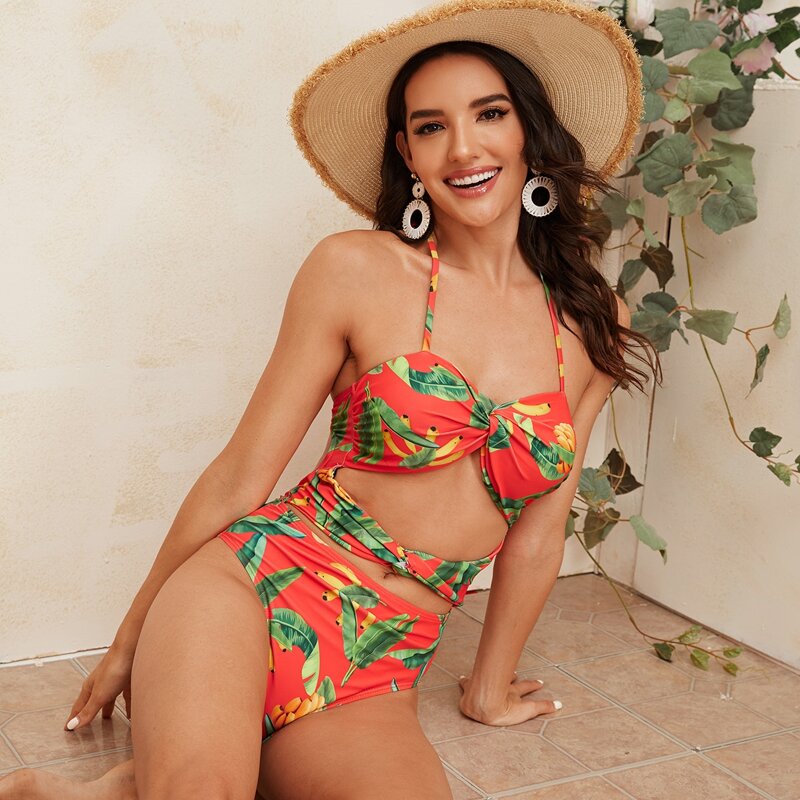 

Tropical Twist One Piece Swimsuit, Multicolor