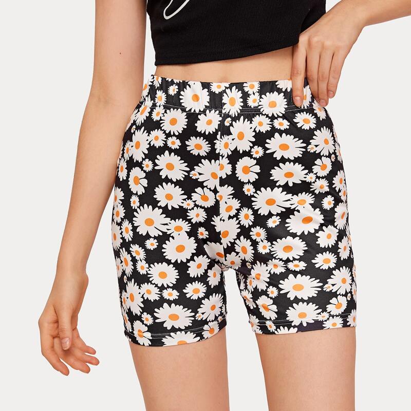 

Floral Legging Shorts, Multicolor