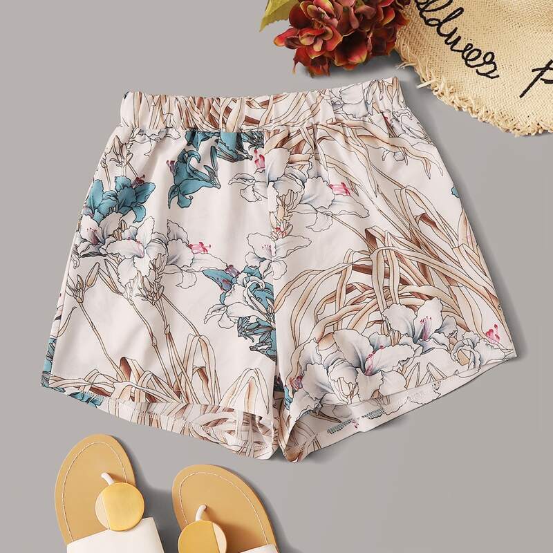 

Floral Print Shorts, Multicolor