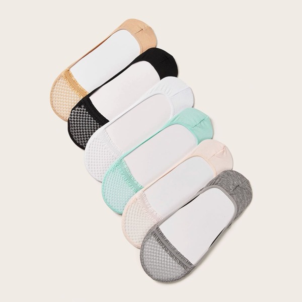 

6pairs Hollow Out Invisible Socks, Multicolor