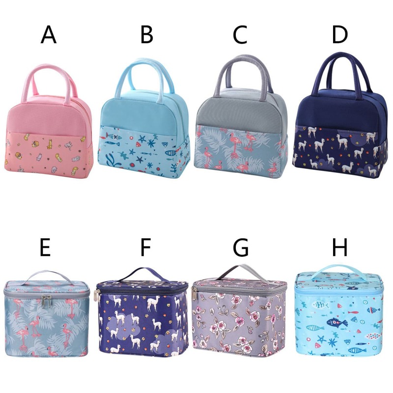 

1pc Portable Insulated Lunch Bag, Multicolor