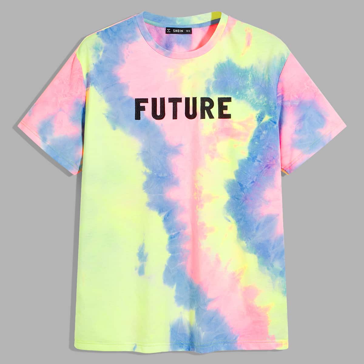 

Guys Letter Graphic Tie Dye Tee, Multicolor