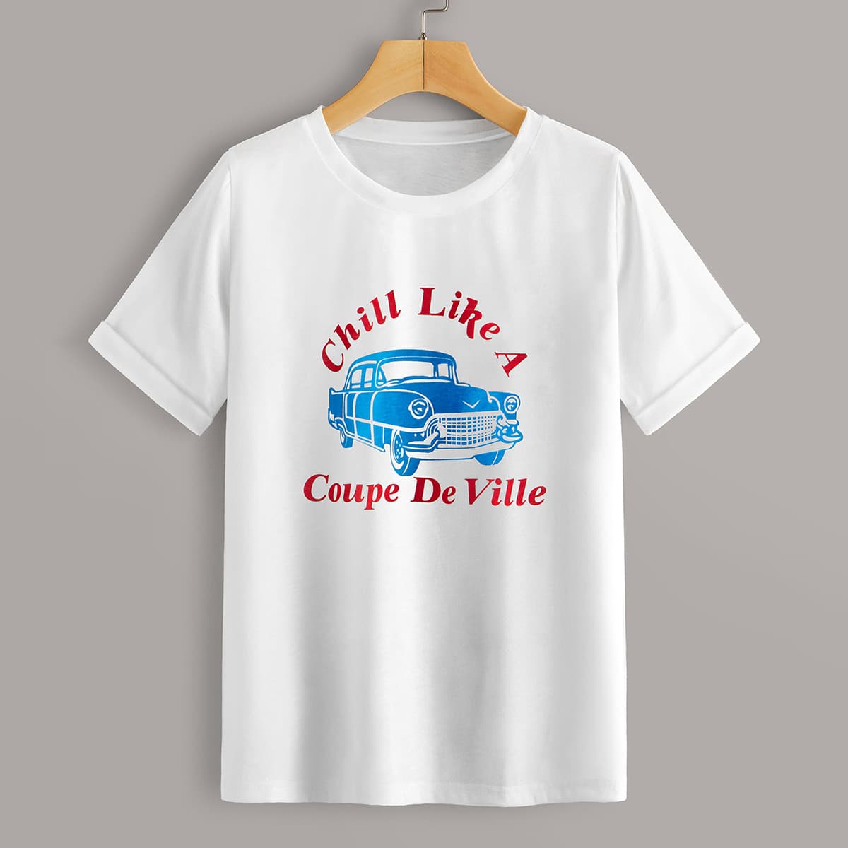 

Car Graphic Tee, White