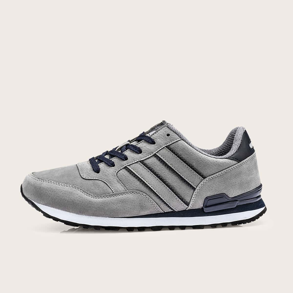 

Guys Lace-up Front Wide Fit Sneakers, Grey