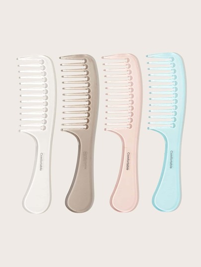 1pc Random Color Transparent Teeth Comb