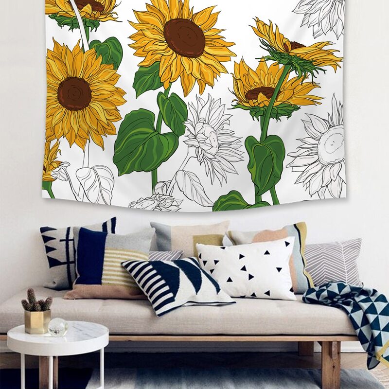 

Sunflower Print Tapestry
