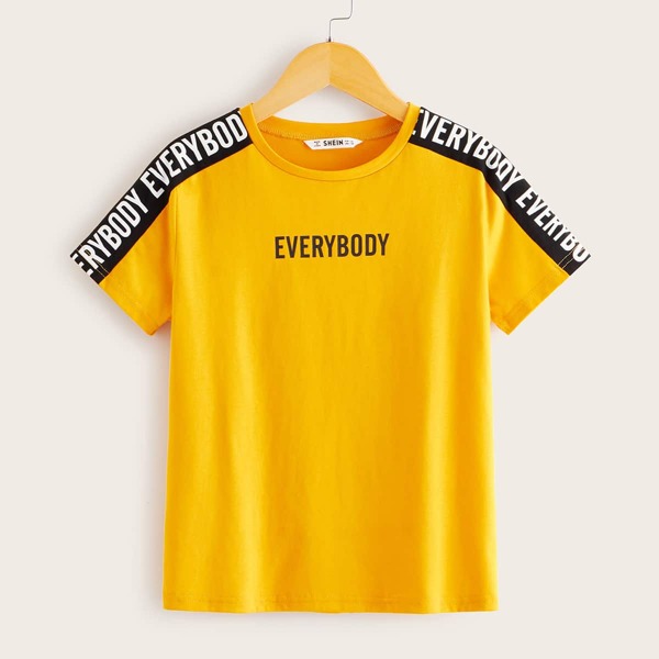 

Boys Letter Graphic Tee, Yellow