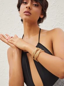 1入組多層金屬網紗手鐲