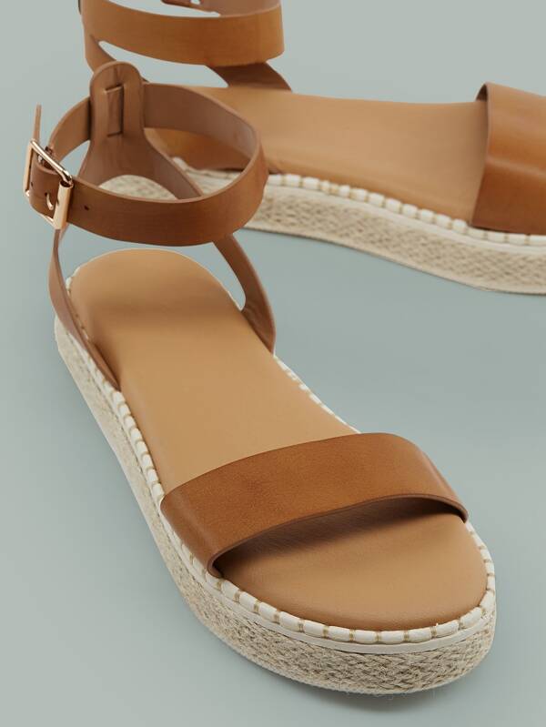 jute platform sandals