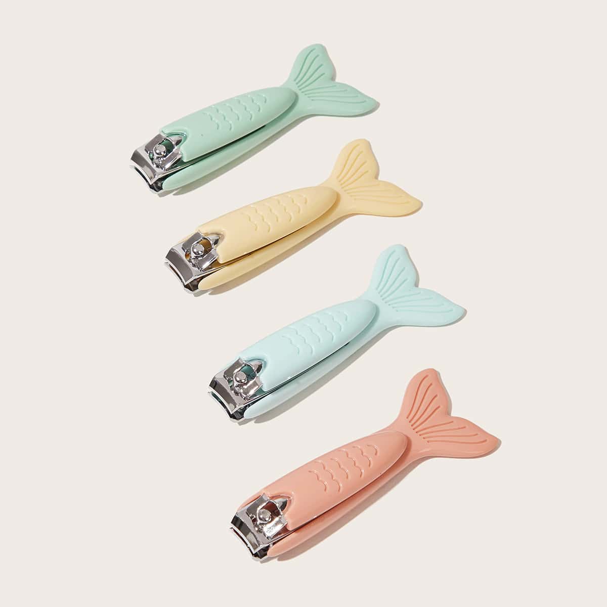 

1pc Fish Shaped Random Color Nail Clipper, Multicolor