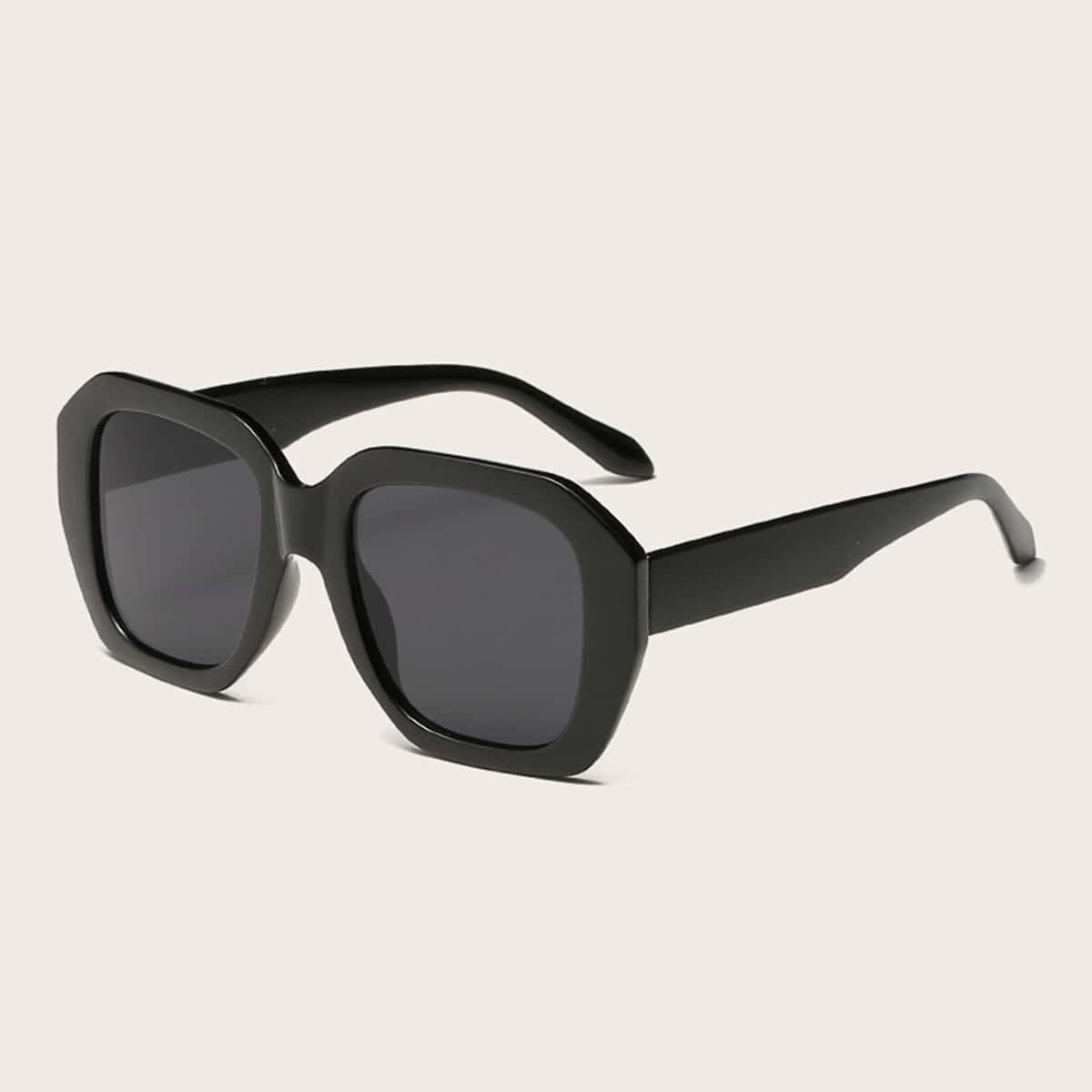

Acrylic Frame Sunglasses With Case, Black