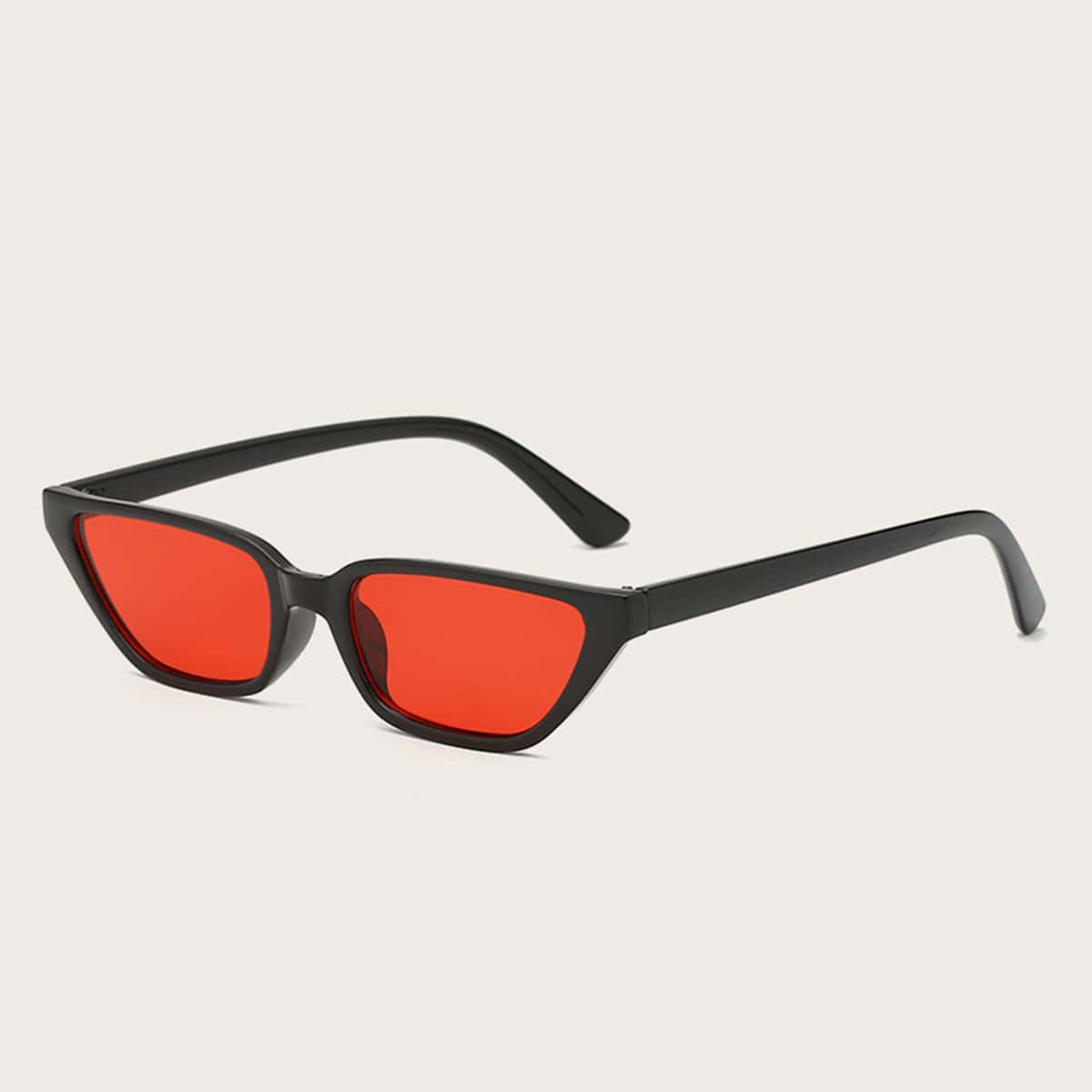 

Acrylic Frame Sunglasses With Case, Red