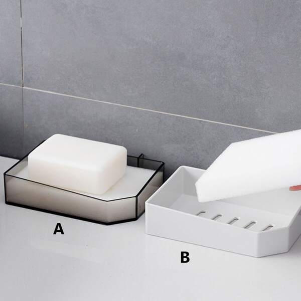 

1pc Plain Drain Soap Holder, Multicolor