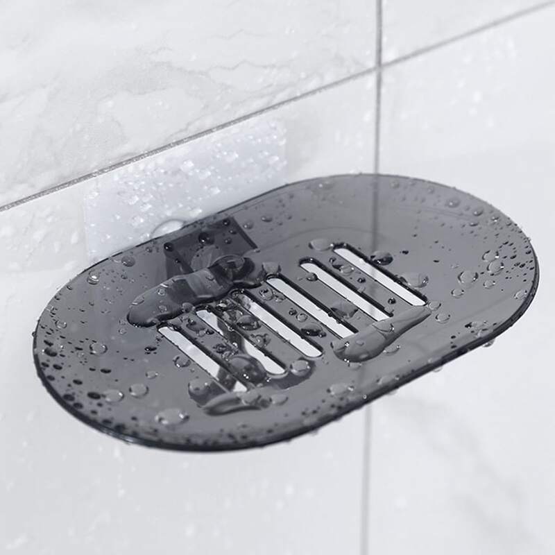 

1pc Clear Drain Soap Holder, Multicolor