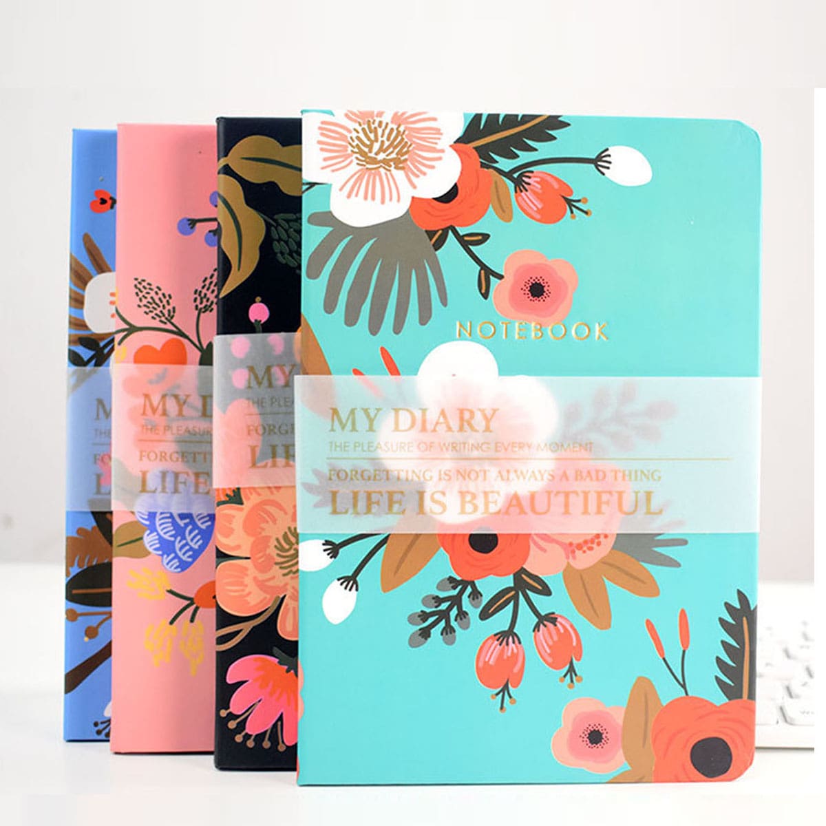 

1pack Flower Print Cover Notebook