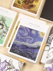 1pack Flower Pattern Cover Sketchbook - Multicolor - View 5