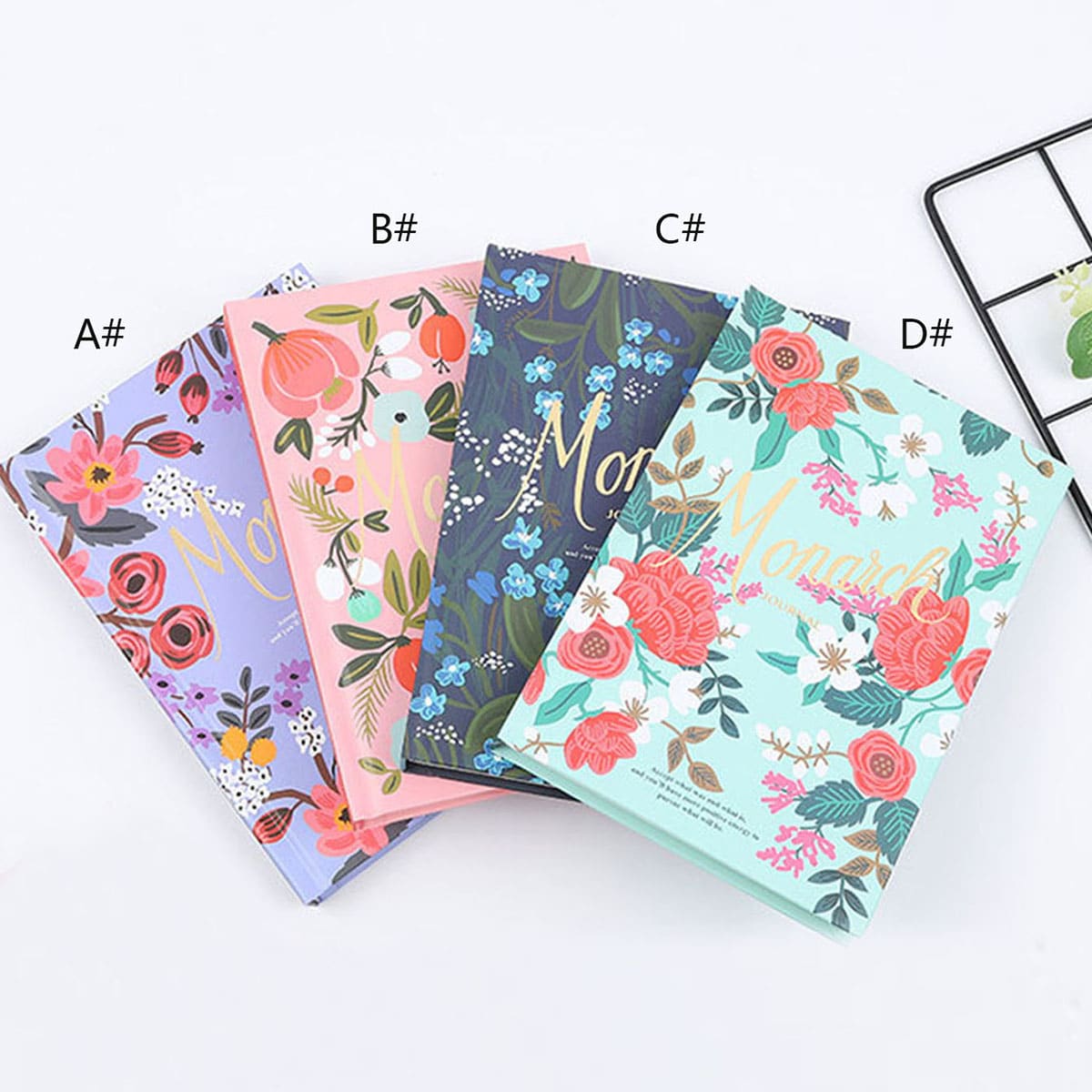 

1pack Flower Print Cover Notebook