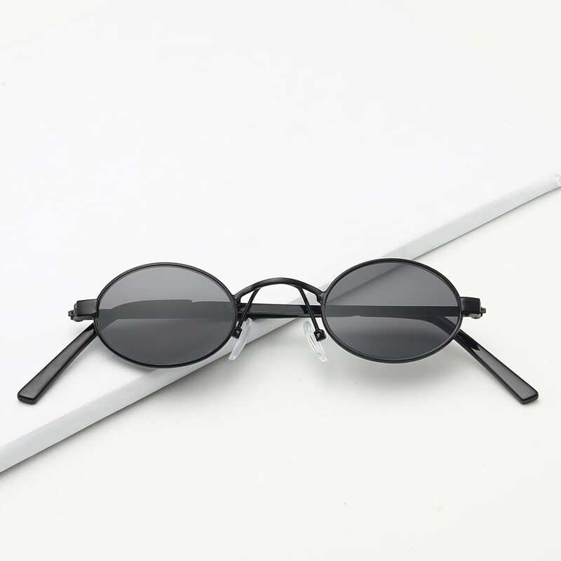 

Metal Frame Sunglasses, Black