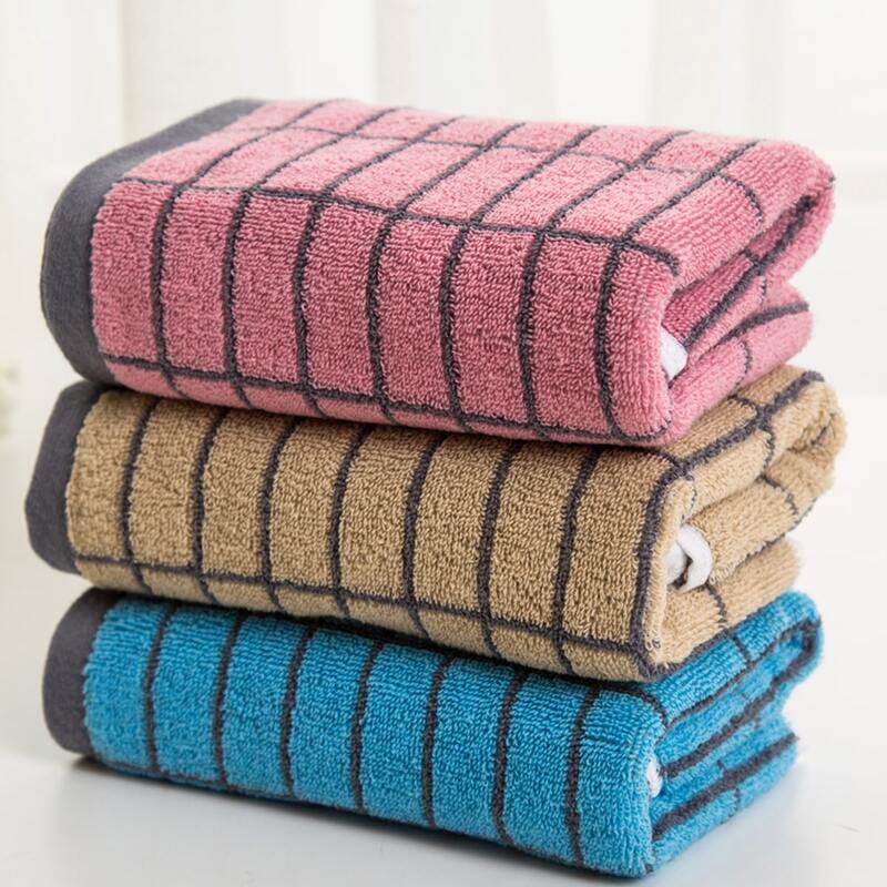 

1pc Plaid Pattern Towel, Multicolor