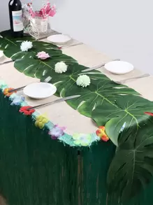 10 chiếc lá cọ nhân tạo, tấm lót bàn hình lá lớn, trang trí tiệc bằng lá cọ xanh, trang trí bàn ăn kiểu nhiệt đới, trang trí lá Hawaii, trang trí lá hình động vật hoang dã. - Nhiều màu - Xem 2