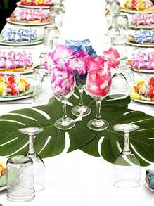 10 chiếc lá cọ nhân tạo, tấm lót bàn hình lá lớn, trang trí tiệc bằng lá cọ xanh, trang trí bàn ăn kiểu nhiệt đới, trang trí lá Hawaii, trang trí lá hình động vật hoang dã. - Nhiều màu - Xem 4