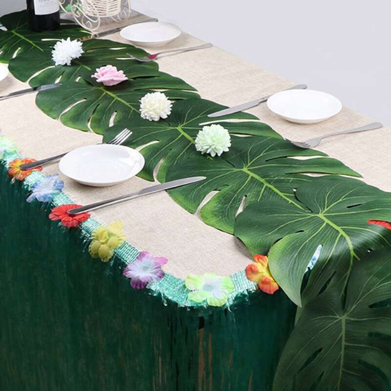

10pcs Artificial Tropical Leaf, Multicolor