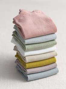 8 pares calcetines tobilleros unicolor