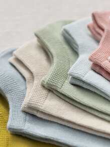 8 pares calcetines tobilleros unicolor