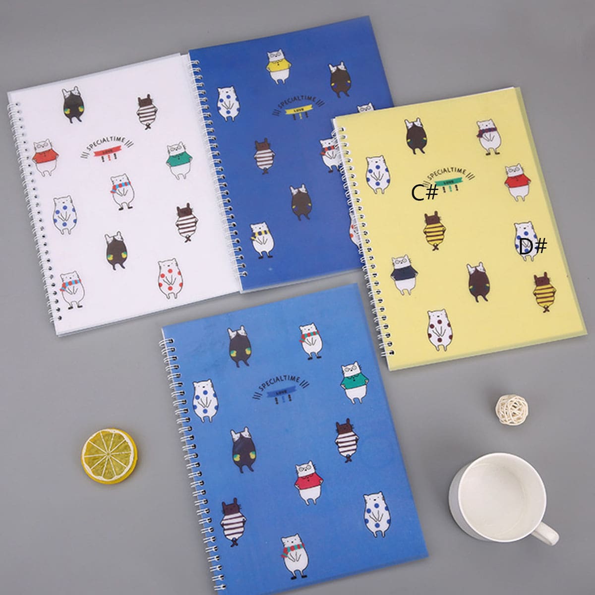 

1pc Cartoon Graphic Spiral Notebook