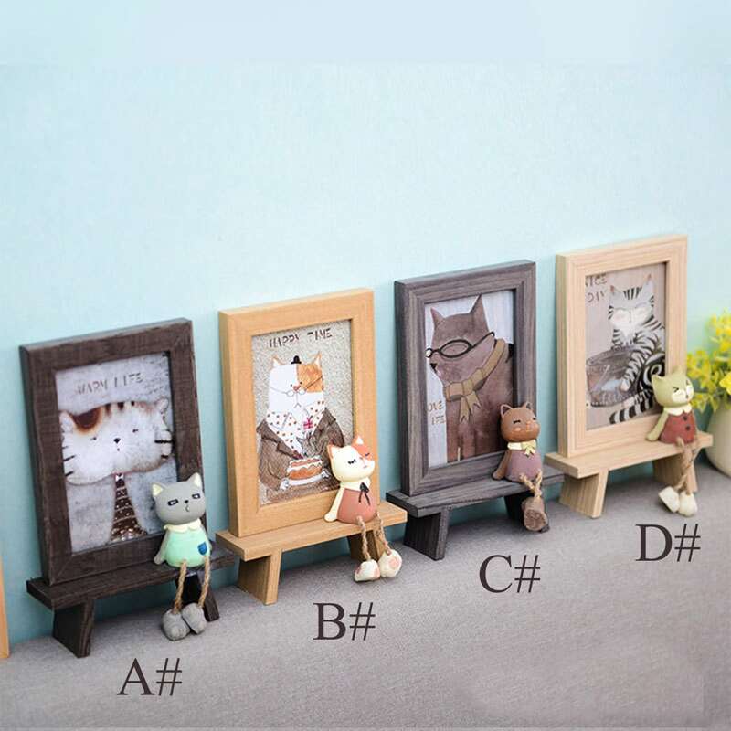 

1pc Cat Decor Photo Frame