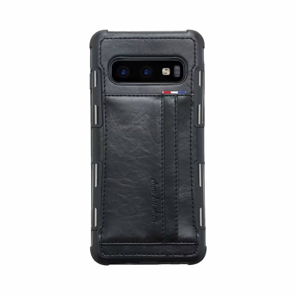

Plain Card Pocket Samsung Phone Case, Black
