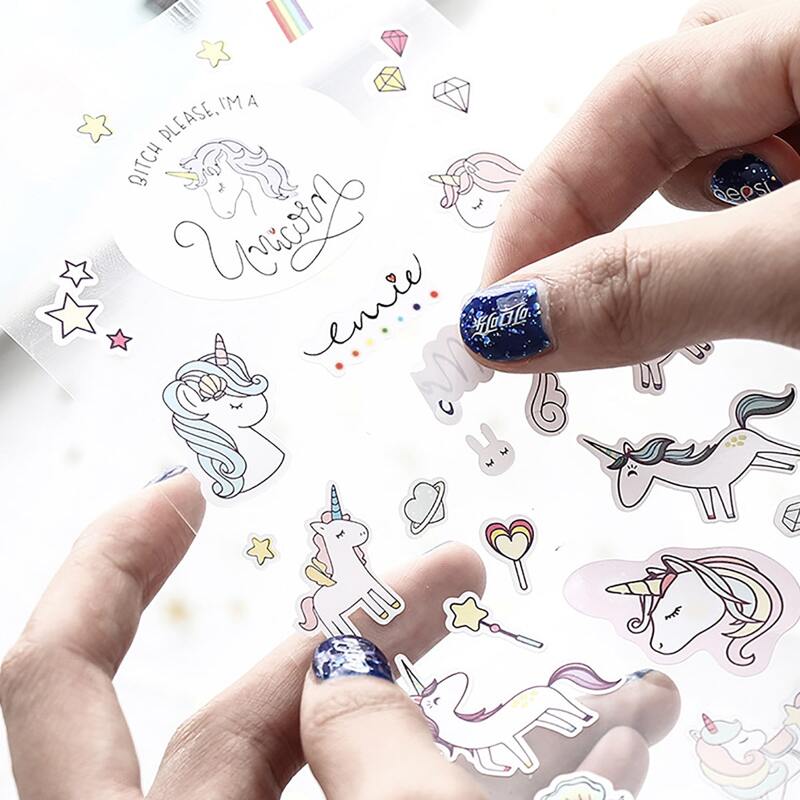 

1sheet Cartoon Unicorn Pattern Sticker