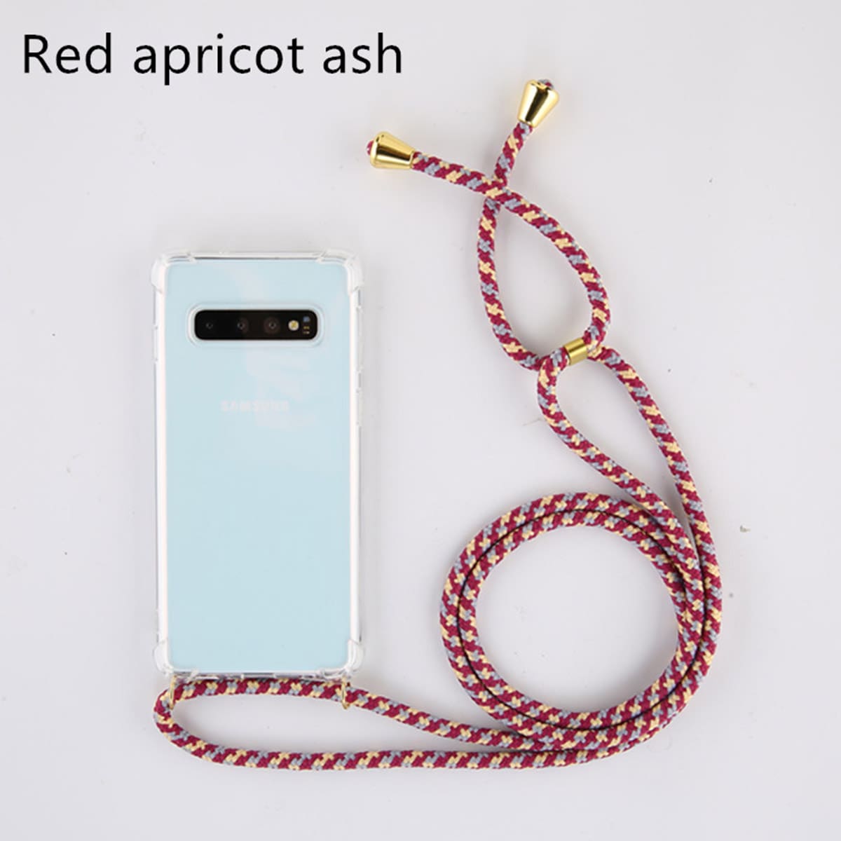 

Transparent Samsung Phone Case With Adjustable Lanyard, Multicolor
