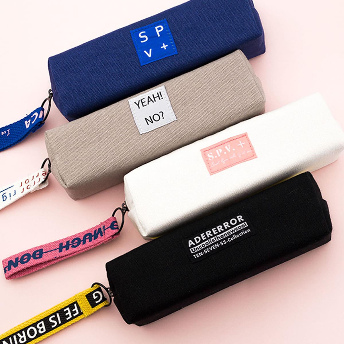 

1pc Letter Graphic Canvas Pencil Case