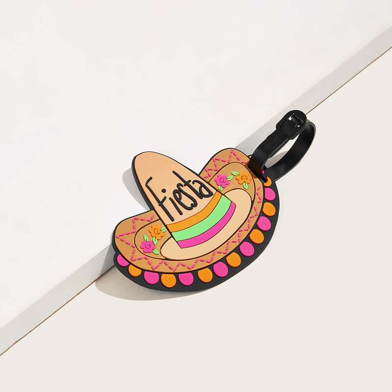 

Cartoon Hat Design Luggage Tag, Multicolor