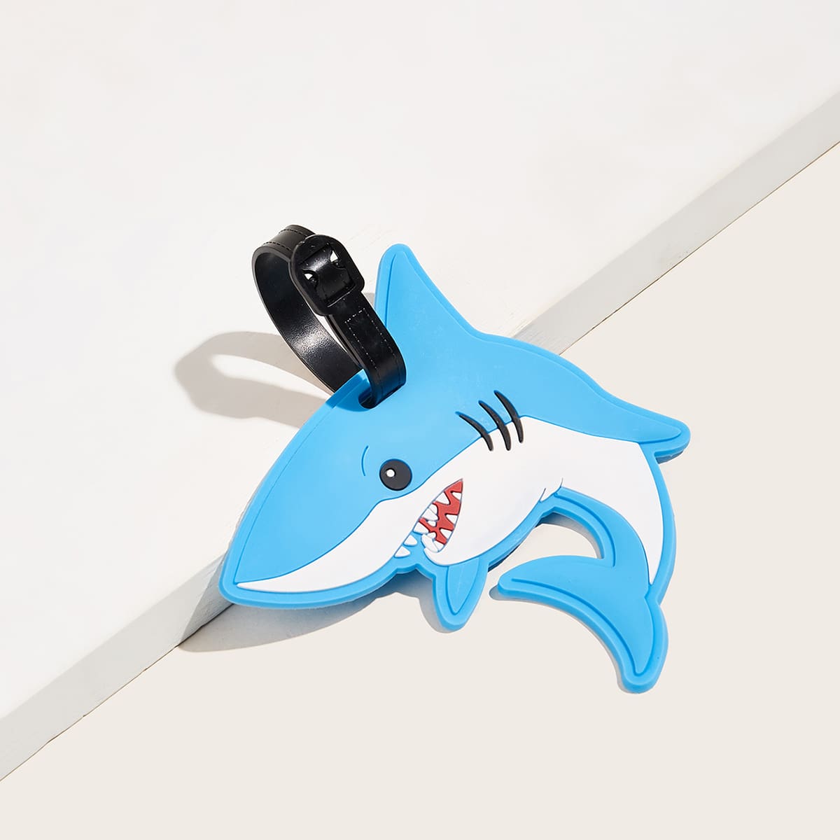 

Shark Design Luggage Tag, Blue