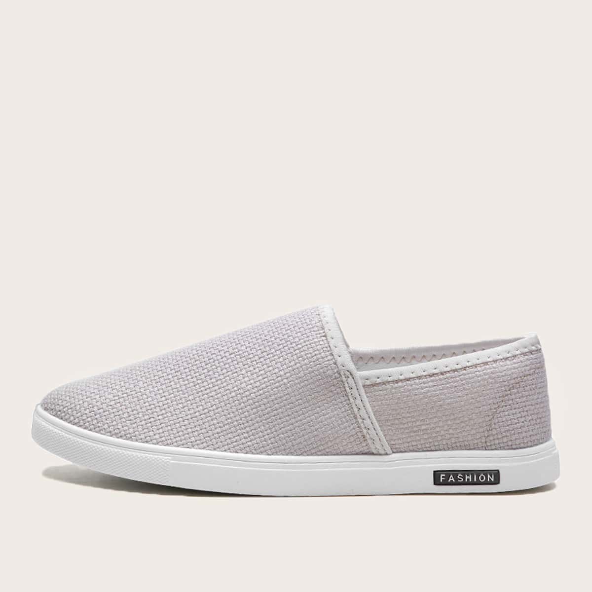 

Guys Letter Graphic Loafers, Beige